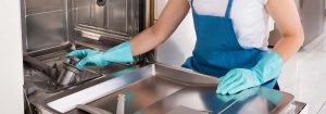 Preventing a smelly dishwasher